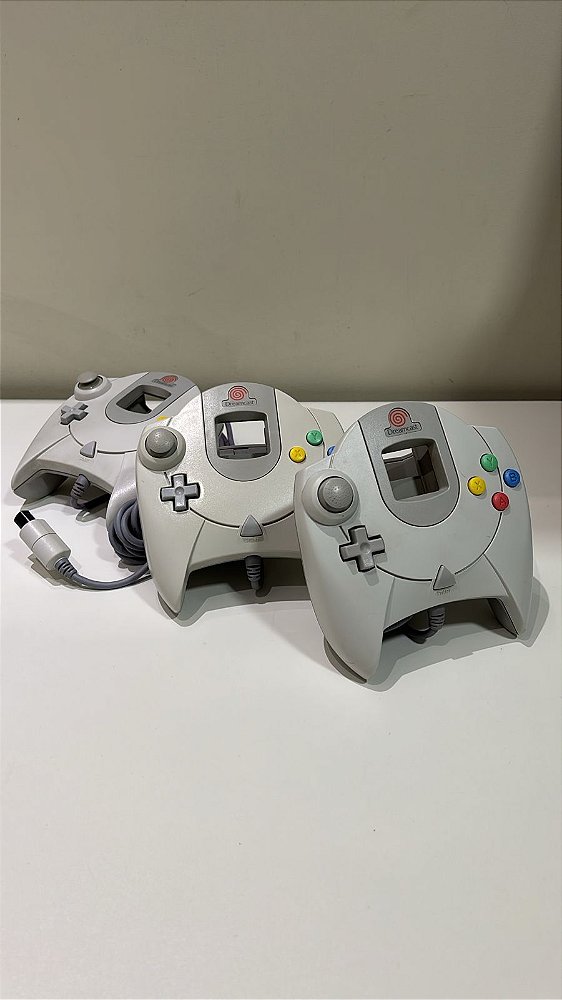 Controle Sega Dreamcast Branco - Controle Dreamcast (Usado)
