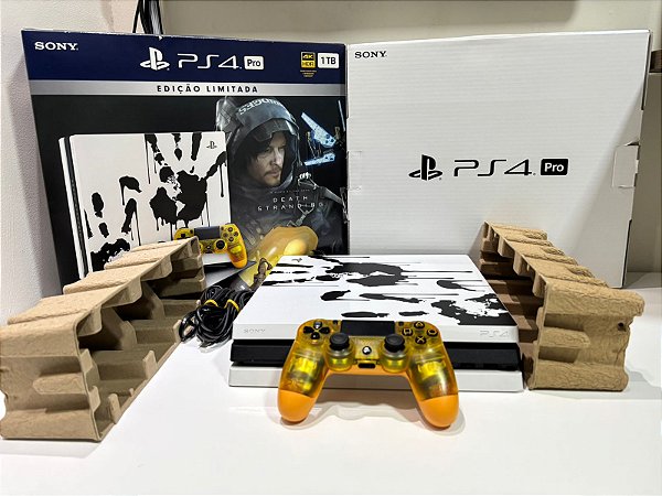 Console Playstation 4 Pro Edição Death Stranding - Ps4 Pro