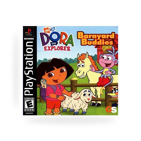 Dora The Explorer Barnyard Buddies PS1 Original Lacrado (Americano)