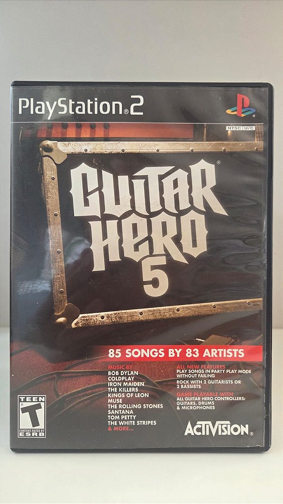 Guitar Hero 5 PS2 Original Americano (Usado)