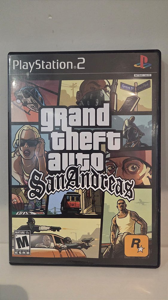 Grand Theft Auto - GTA San Andreas PS2 Original Americano (Usado)