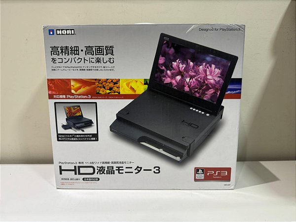 Monitor LCD para PS3 Slim - Hori HD LCD Monitor 3  - Tela LCD PS3 Japones NTSC/J