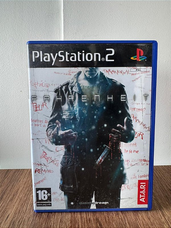 Fahrenheit PS2 - Indigo Prophecy PS2 Original Europeu (Usado)