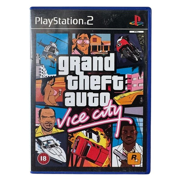 Grand Theft Auto - GTA Vice City PS2 Original Europeu (Usado)
