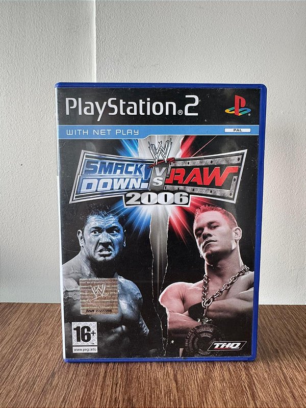 Smack Down Vs Raw 2006 PS2 Original Europeu (Usado)