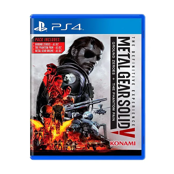 Metal Gear Solid V Ground Zeroes + The Phantom Pain PS4 Mídia Física Lacrado