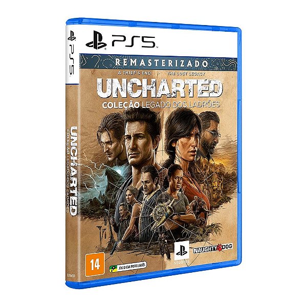 Uncharted Coleção Legado dos Ladrões Remasterizado PS5 Mídia Física Lacrado