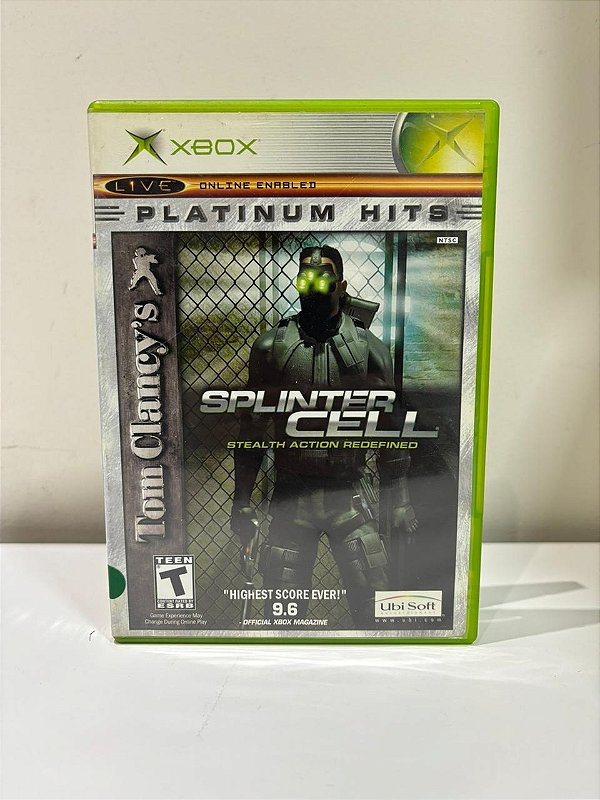 Tom Clancy's Splinter Cell Strealth Action Redefined Platinum Hits Xbox Classic Americano Original (Usado)