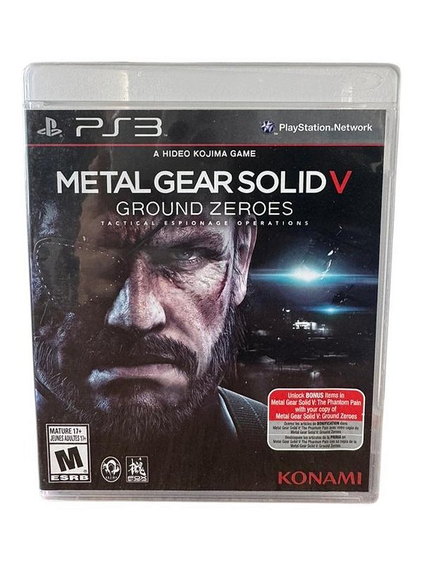 Metal Gear Solid 5 Groud Zeroes PS3 Mídia Física (Usado)