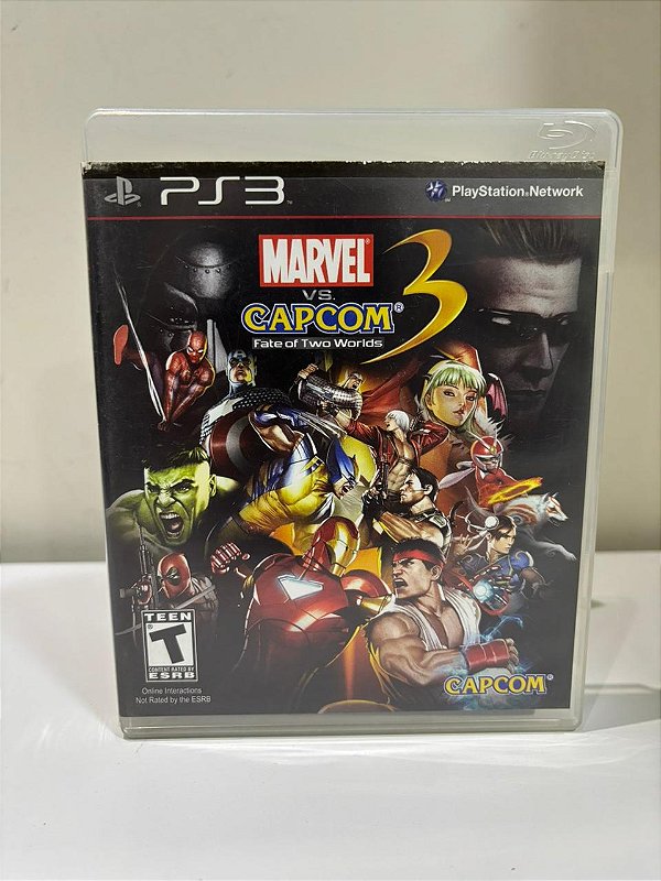 Marvel Vs Capcom 3 Fate Of Two Worlds PS3 Mídia Física (Usado)