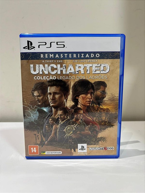 Uncharted Coleçâo Legado Dos Ladroês PS5 Mídia Física (Usado)