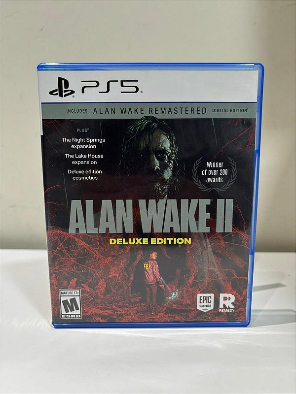 Alan Wake 2 Deluxe Edition PS5 Mídia Física (Usado)