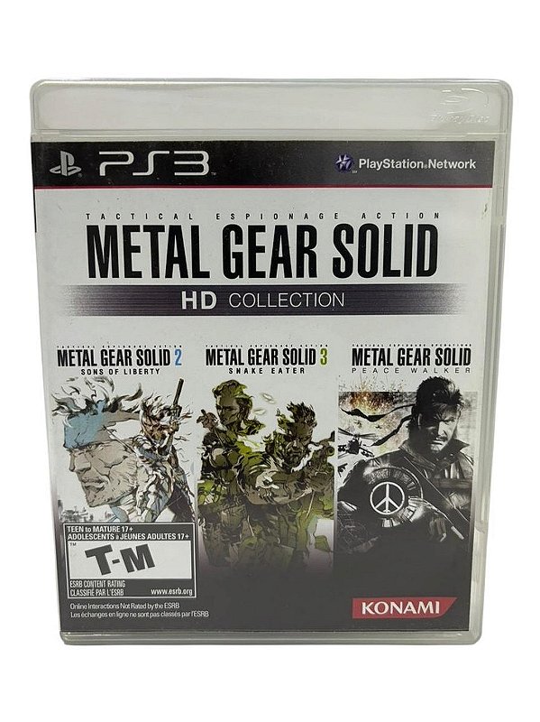 Metal Gear Solid HD Collection PS3 Mídia Física (Usado)