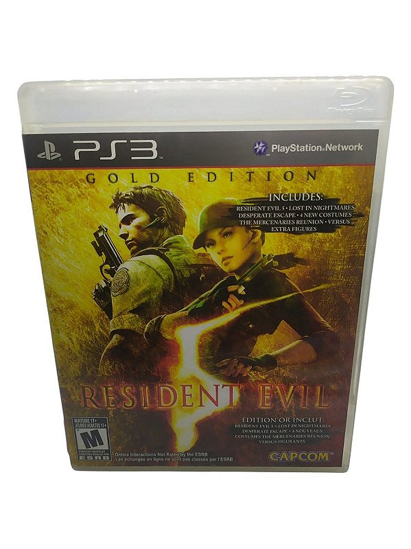 Resident Evil 5 Gold Edition PS3 Mídia Física (Usado)