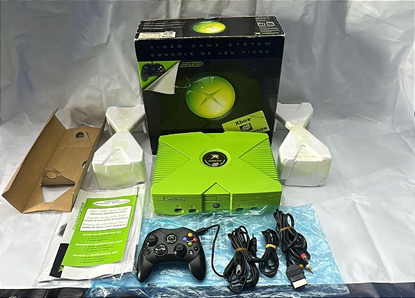 Console Microsoft Xbox Clássico Mountain Dew Limited Edition CIB
