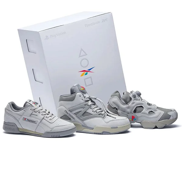 Tênis Sony Playstation x Reebok Stacking Box 30th Anniversary