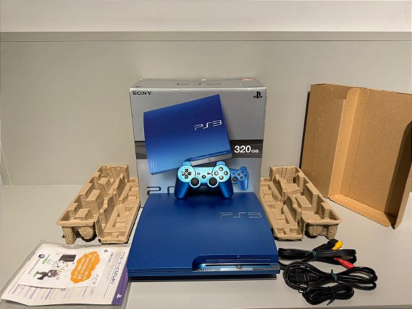 Console Playstation 3 Slim Splash Blue - SP3 Slim Azul