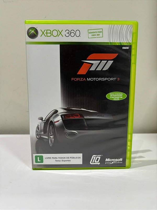 Forza Motorsport 3 Xbox 360 Mídia Física (Usado)