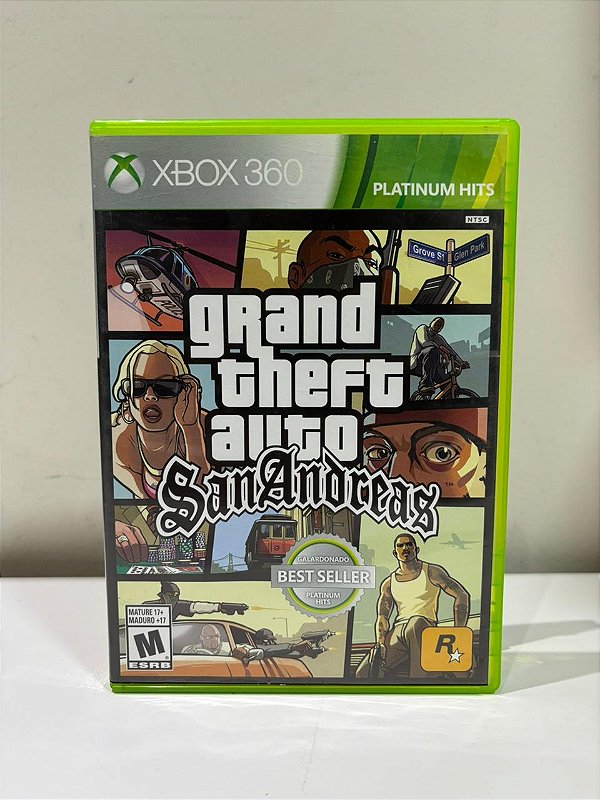 Grand Theft Auto San Andreas Xbox 360 Mídia Física (Usado)