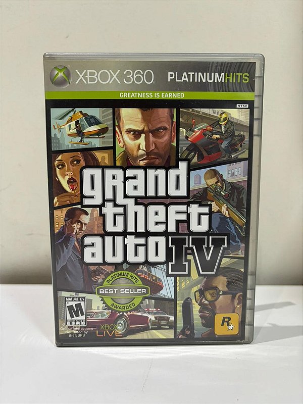 Grand Theft Auto IV Platinum Hits Xbox 360 Mídia Física (Usado)