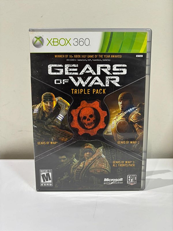 Gears Of War Triple Pack Xbox 360 Mídia Física (Usado)