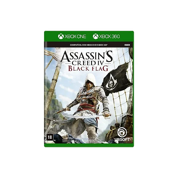 Assassins Cred 4 Black Flag Xbox One/ Xbox 360 Mídia Física Lacrado