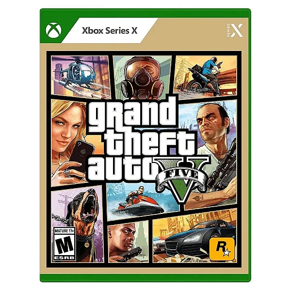 Grand Theft Auto GTA 5 Xbox Series X Mídia Física Lacrado