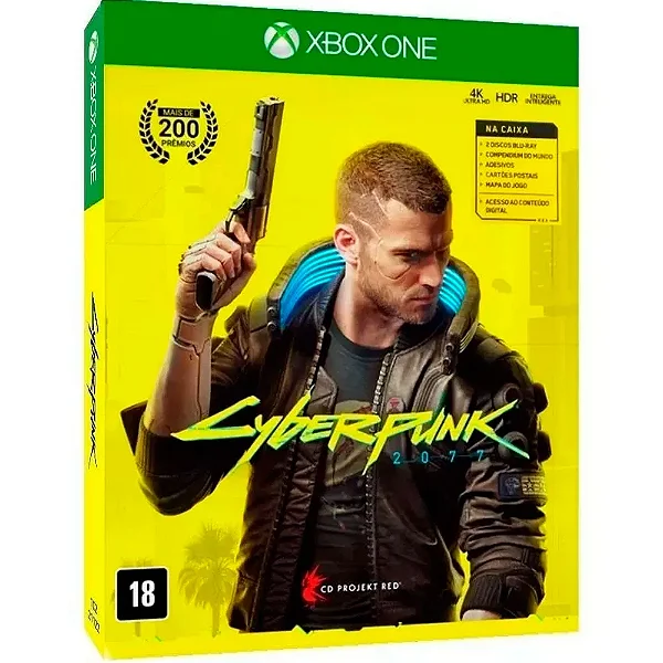 Cyberpunk 2077 Edição Com Mapa Xbox One Mídia Física Lacrado