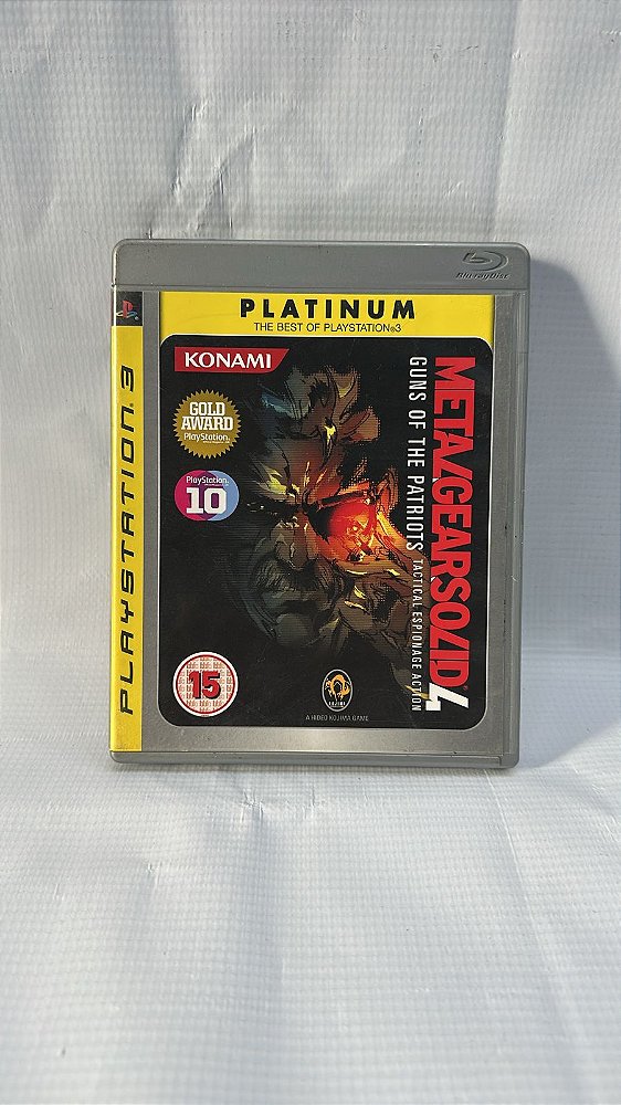 Metal Gear Solid 4 Guns Of The Patriots Platinum Ps3 Midia Fisica (Usado)