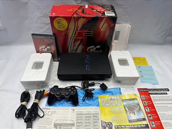 Console Playstation 2 Fat Gran Turismo 3 Racing Pack Americano SCPH-35001GT - PS2 FAT CIB