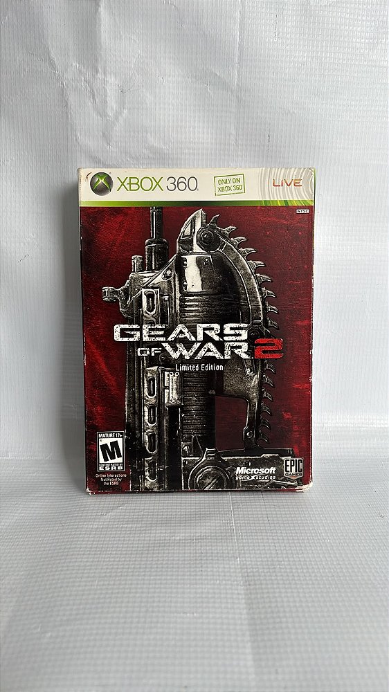 Gears Of War 2 Limited Edition Xbox 360 Mídia Física (Usado)