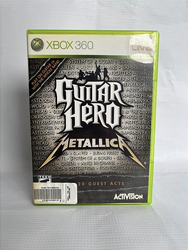 Guitar Hero Metallic Xbox 360 Mídia Física (Usado)