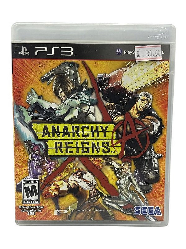 Anarchy Reigns PS3 Mídia Física (Usado)