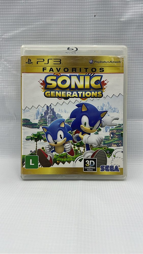 Sonic Generations Favoritos PS3 Mídia Física (Usado)