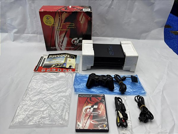 Console Playstation 2 Fat Gran Turismo 3 Racing Pack Americano SCPH-35001GT - PS2 FAT CIB