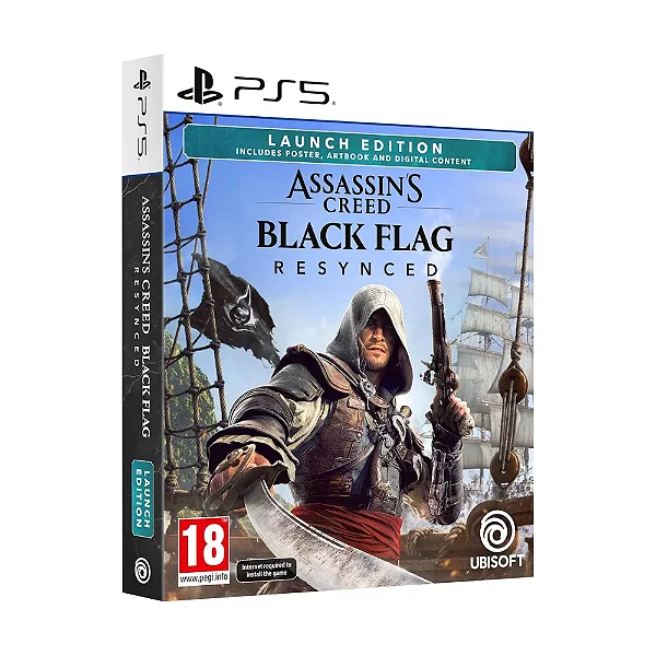 Assassinis Creed Black Flag Resynced Launch Edition PS5 Mídia Física Lacrado