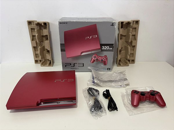 Console Playstation 3 Slim Scarlet Red - PS3 Slim