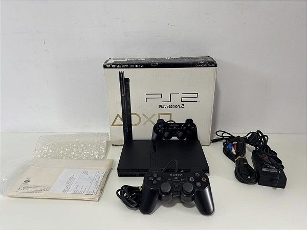 Console Playstation 2 Slim SCPH - 79006 - PS2 Slim Desblo