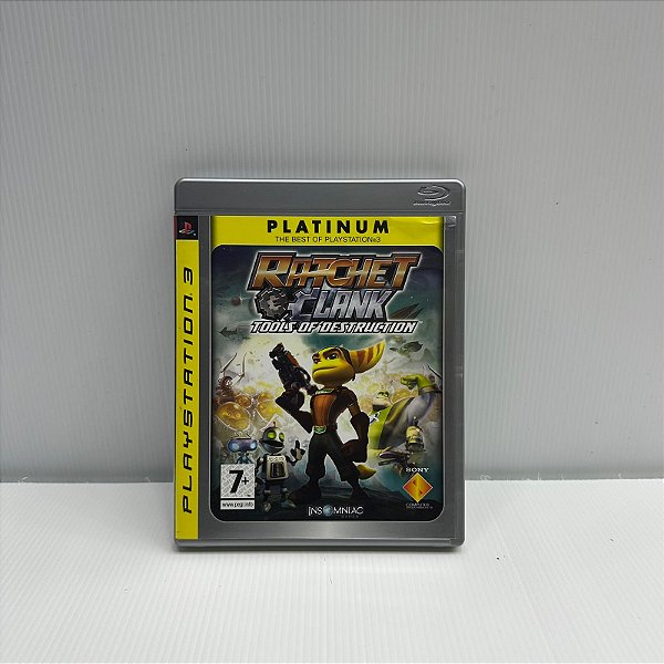 Ratchet E Clank Tools Of Destruction Platinum PS3 Mídia Física (Usado)