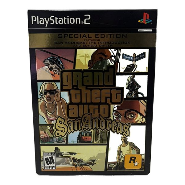 Grand Theft Auto - GTA San Andreas Special Edition PS2 Original Americano (Usado)