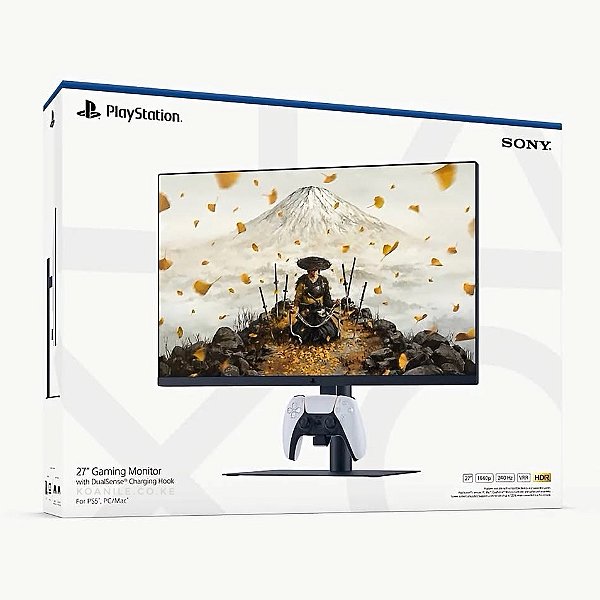 Monitor Gamer de 27” Com Gancho de Carregamento DualSense - Monitor PS5 Americano