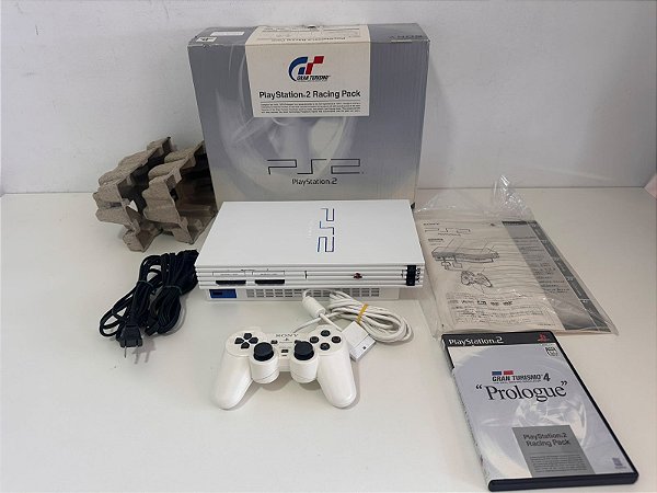 Console PlayStation 2 Fat Gran Turismo Racing Pack White - PS2 Fat