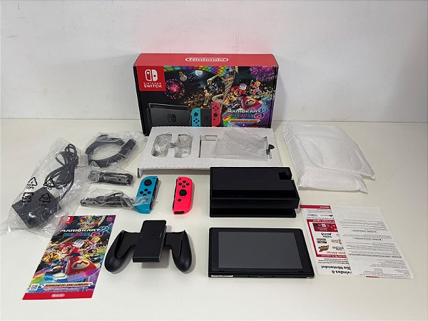 Console Nintendo Switch V2 Bundle Mario Kart  - Switch V2