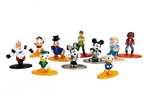 Kit Disney - Nano Metalfigs Diecast Metal Pack c/ 10 peças