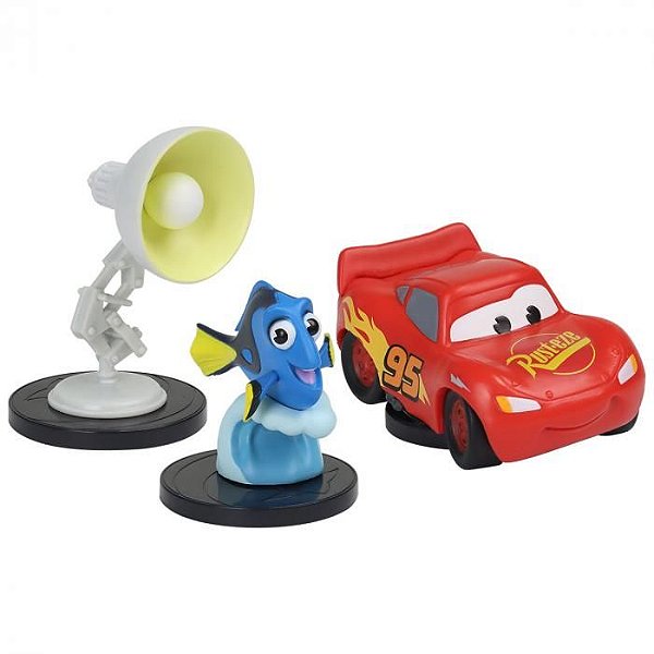 Cars Relâmpago McQueen Lampada Pixa e Dori Banpresto