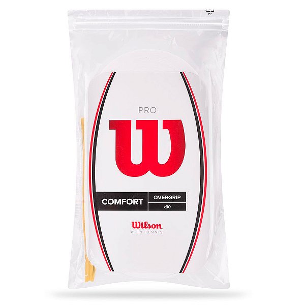 Overgrip Wilson Pro Pack com 30 unidades - Branco