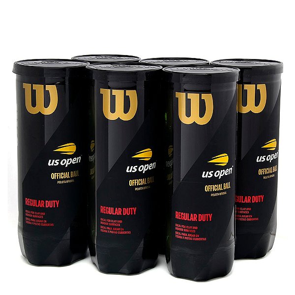 Bola de Tênis Wilson US Open Regular Duty - Pack 6 Tubos