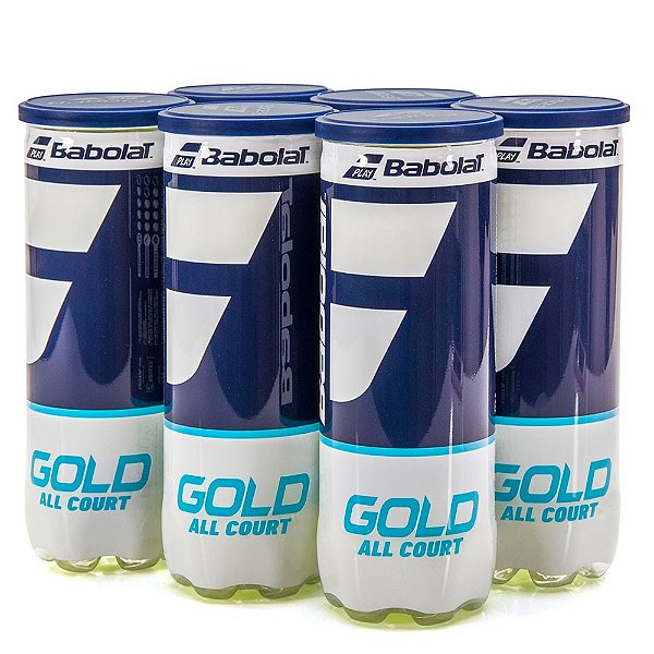 Bola de Tênis Babolat Gold All Court - Pack 6 Tubos