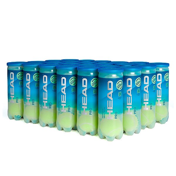 Bola de Tênis Head Pro - Caixa 24 Tubos