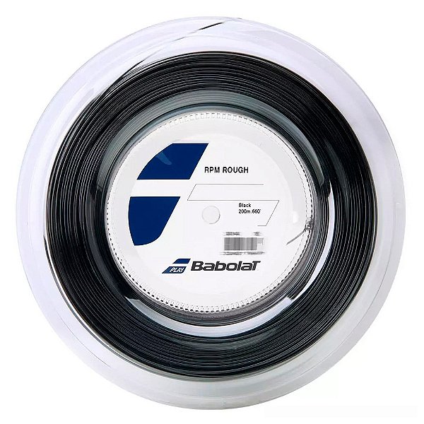 Corda Babolat RPM Rough 1.30 mm Preta - Rolo 200 metros